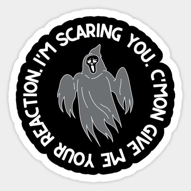 I'm Scaring You Halloween Sticker by ZiaAmelie